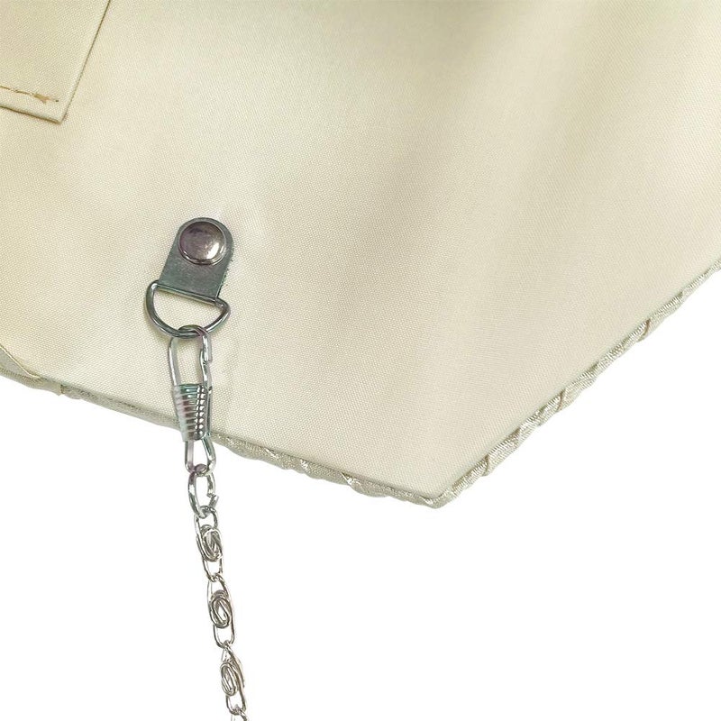 Groupcow New Ladies Evening Handbags Bridal Wedding Bag Handbag (Apricot) - Image 4